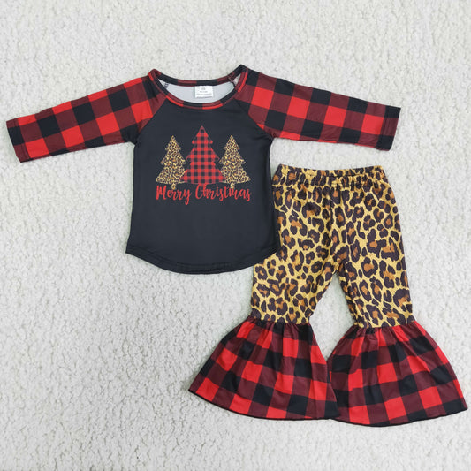 Long sleeve bell bottom pants Christmas outfits