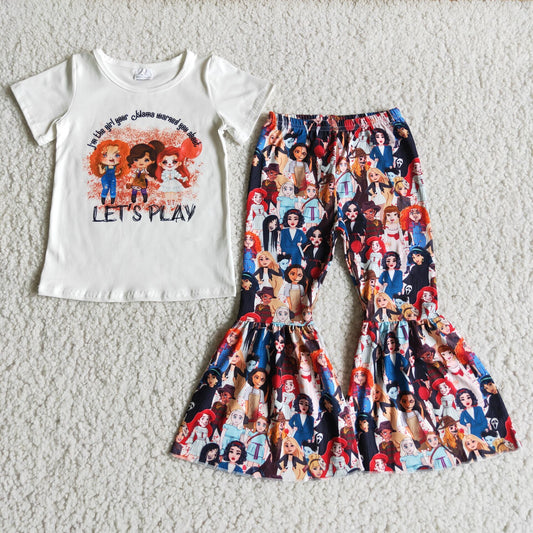 (Promotion) D3-30 Let's Play Top Bell Pants Girls Halloween Outfits