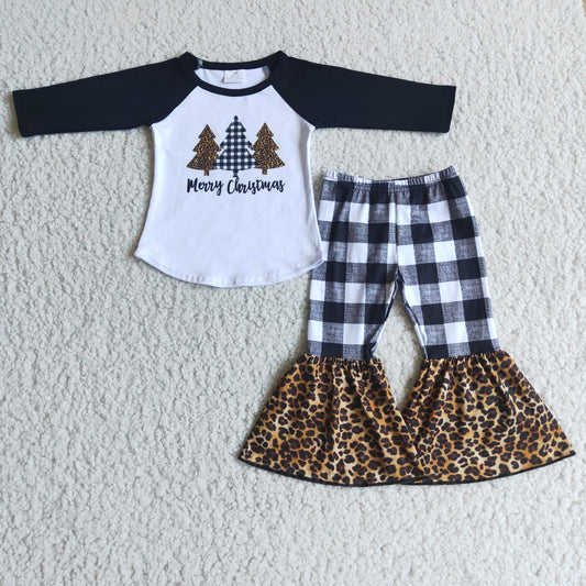 Long sleeve bell bottom pants Christmas outfits