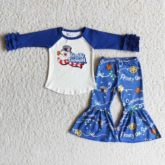 (Promotion)Long sleeve bell bottom pants Christmas outfits    6 A22-4
