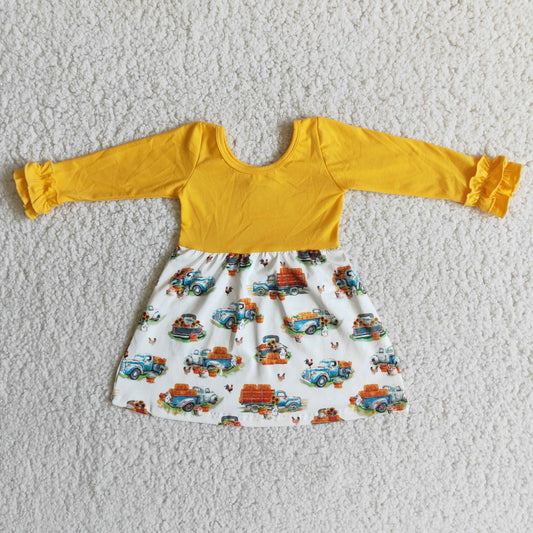 Long sleeve tunic pumpkin dress