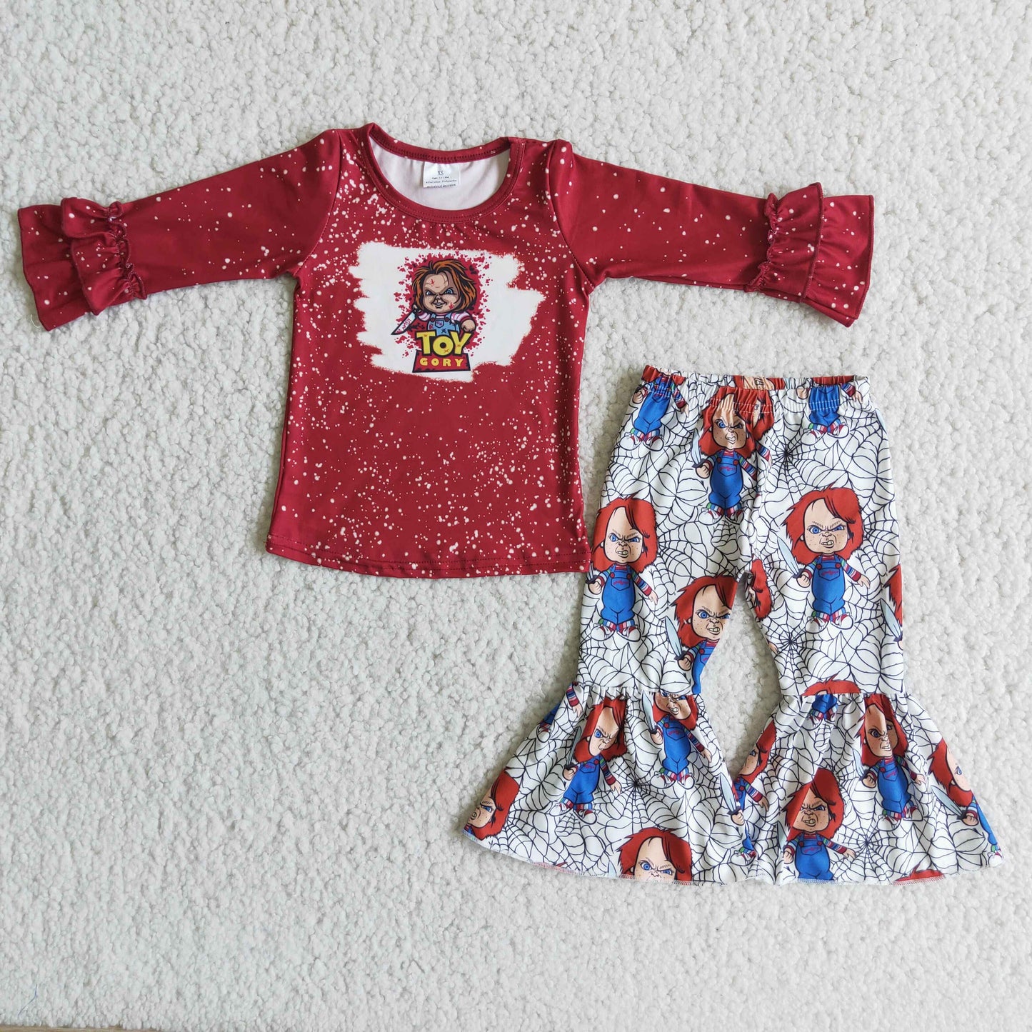 Long sleeve bell bottom pants Halloween outfits