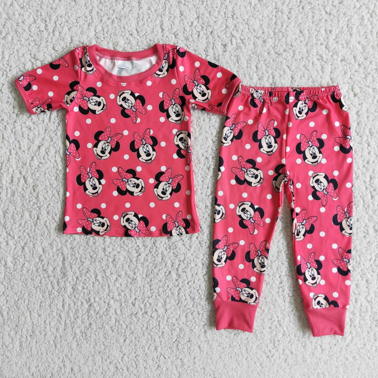 (Promotion)Cartoon Mouse short sleeved pajamas E1-15
