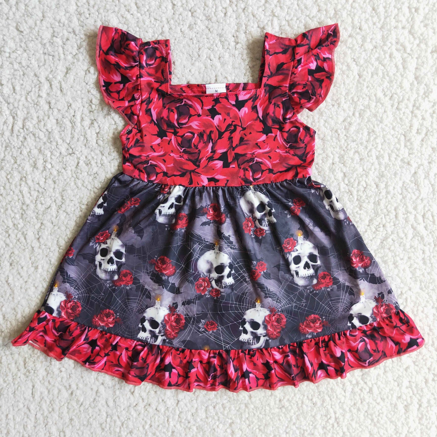 (Promotion)E1-13 Flutter sleeve tunic Halloween dress