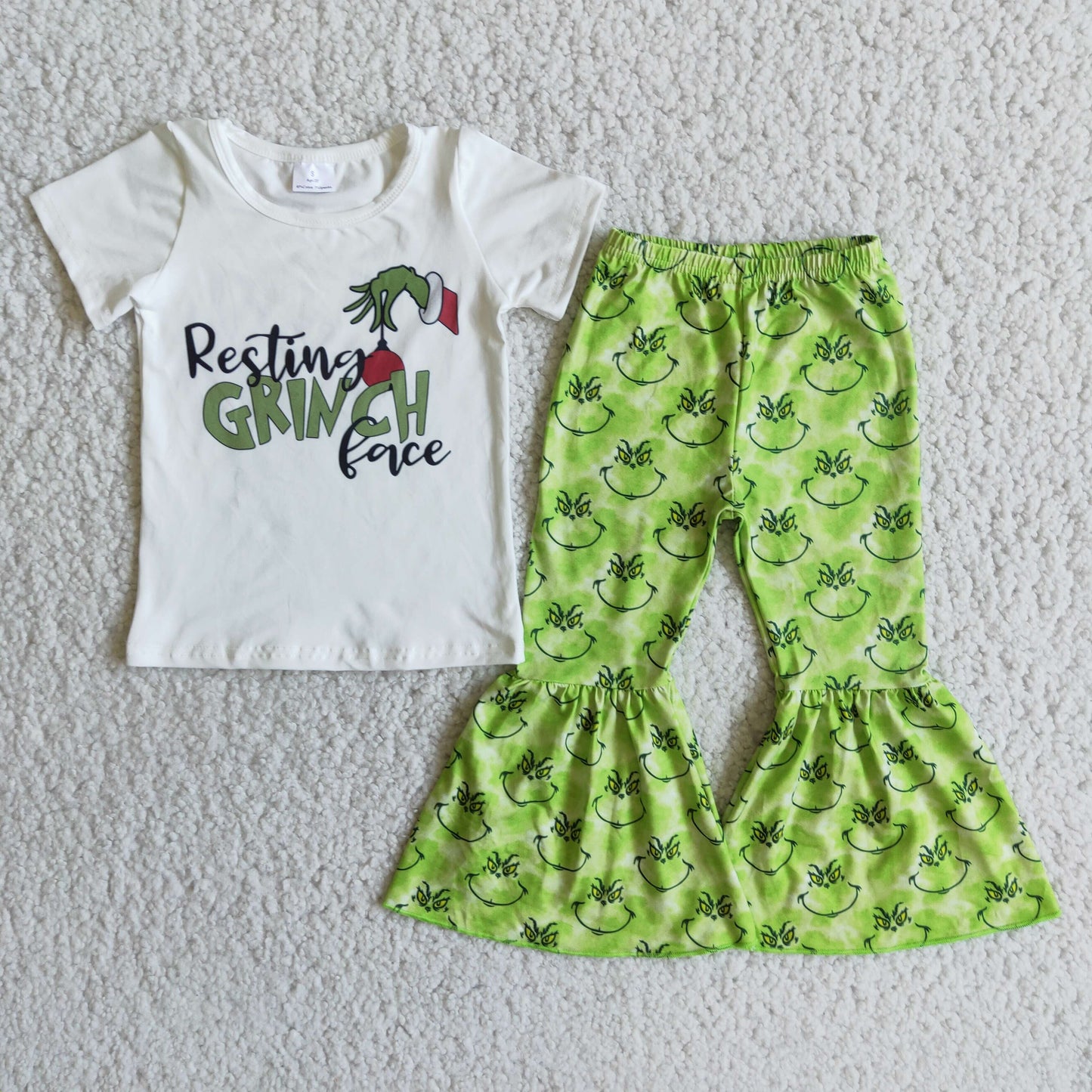 (Promotion) Short sleeve bell bottom pants Christmas outfits E3-30