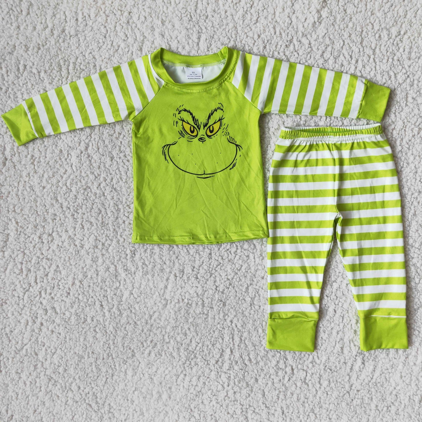 Boys long sleeved pajamas Christmas outfits 6 B7-2