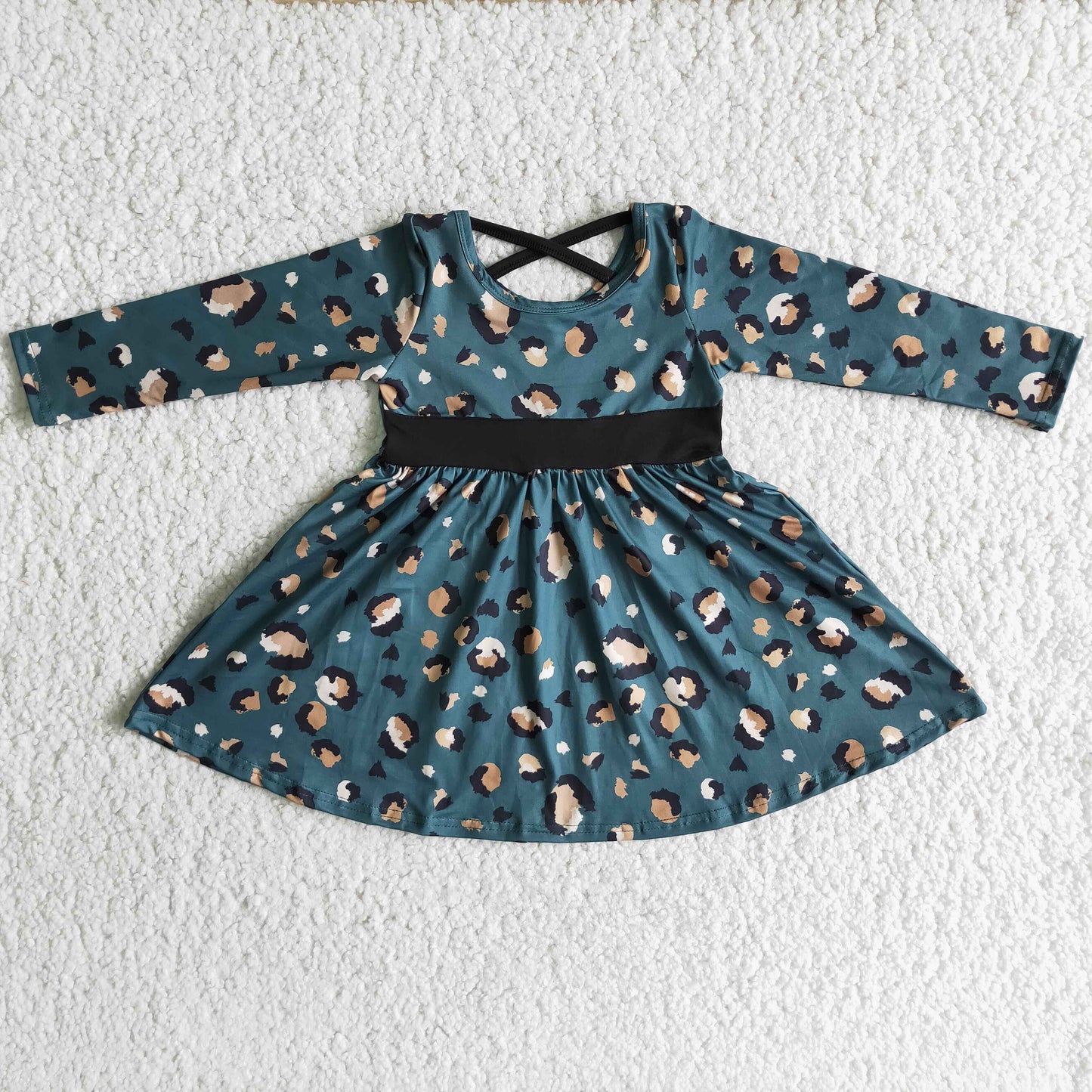 (Promotion)Long sleeve knee length dress6 A1-3