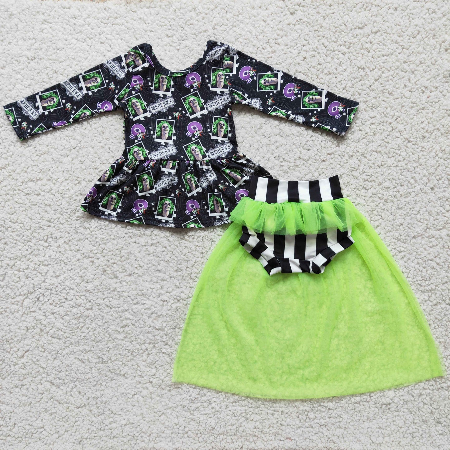 (Promotion) Long sleeve top tutu bummie outfits 6 A8-27