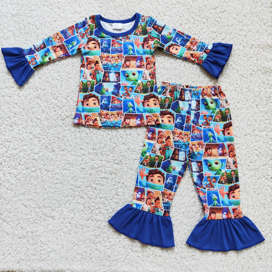 (Promotion) Girls long sleeved pajamas 6 A17-19