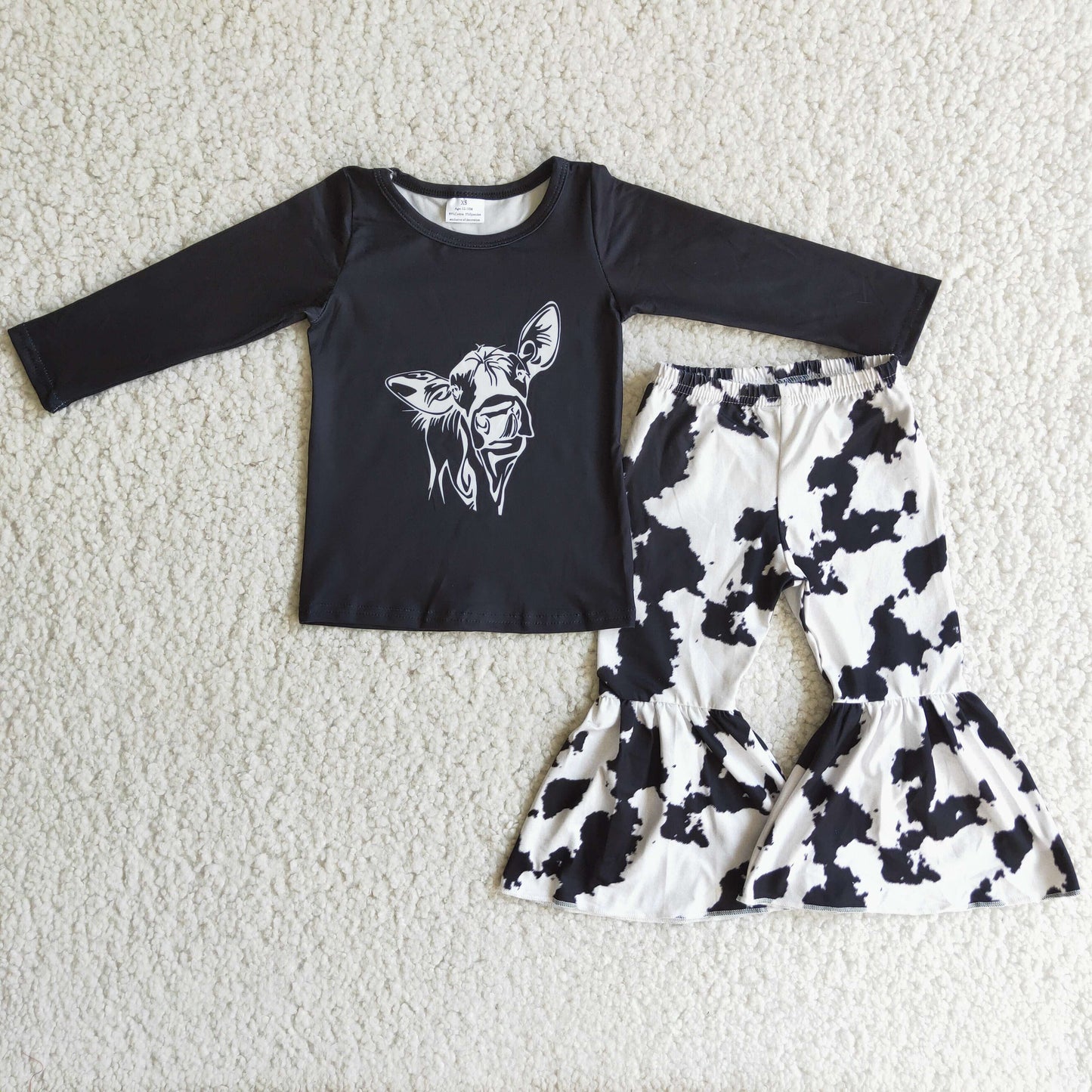 (Promotion) Long sleeve bell bottom pants outfits 6 C9-20
