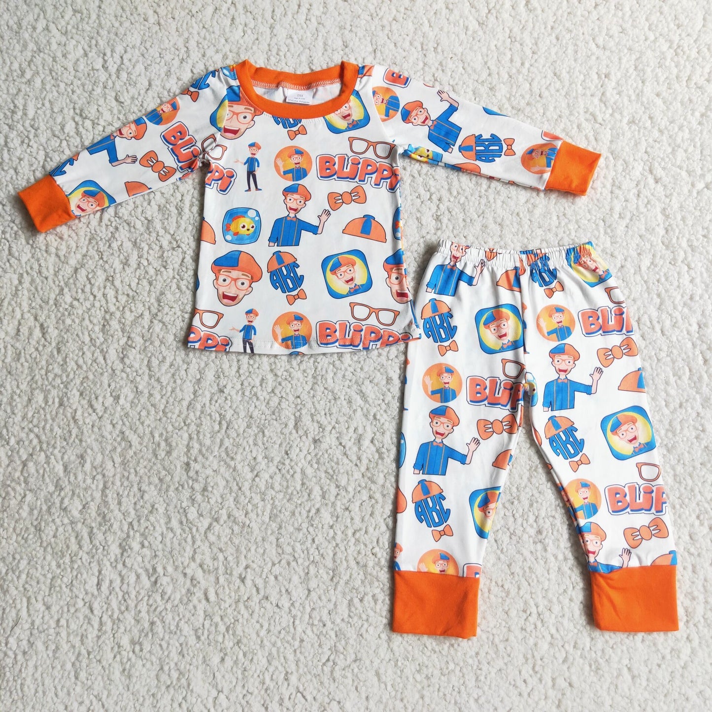 (Promotion) Boys long sleeved pajamas 6 C8-21