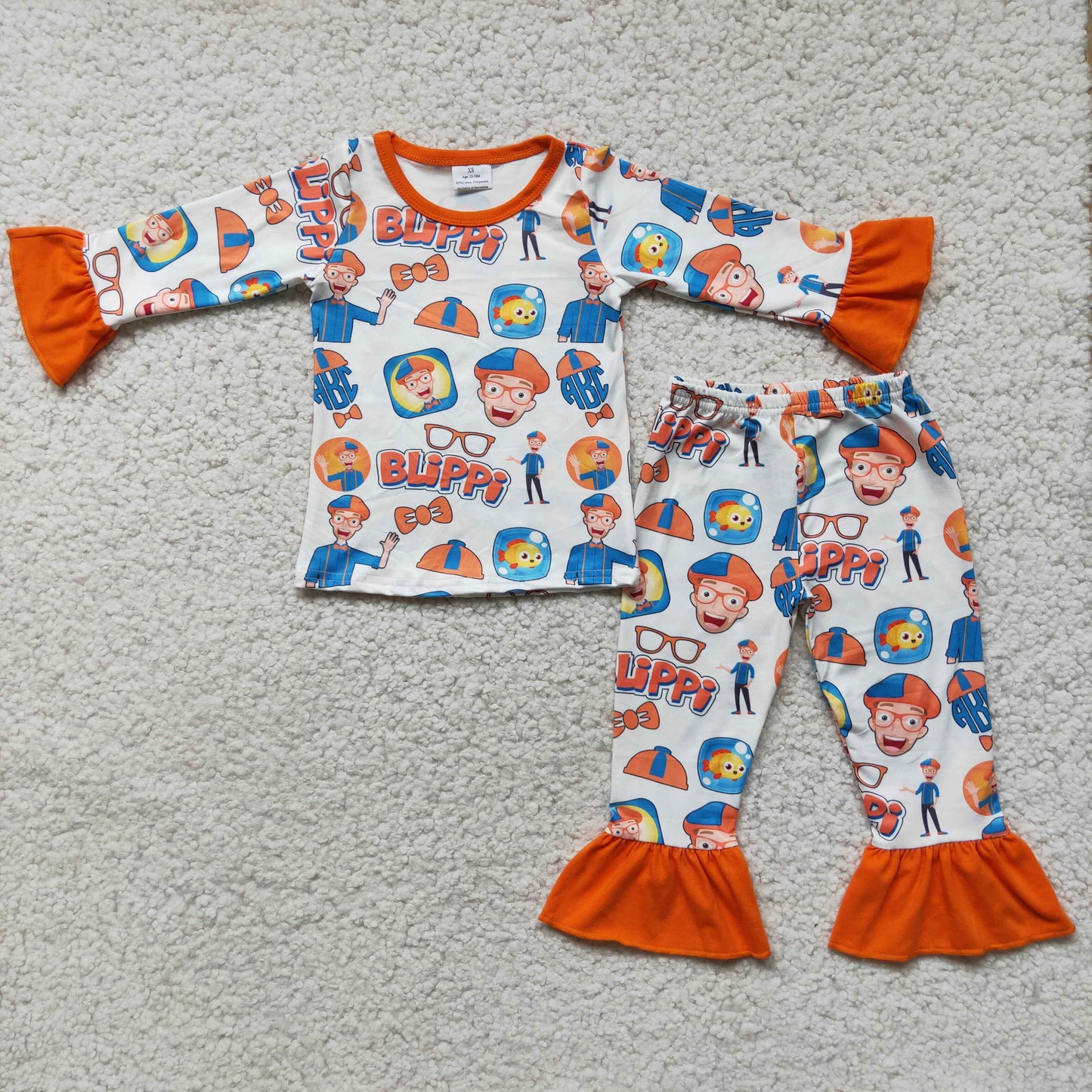(Promotion) Girls long sleeved pajamas 6 C11-2