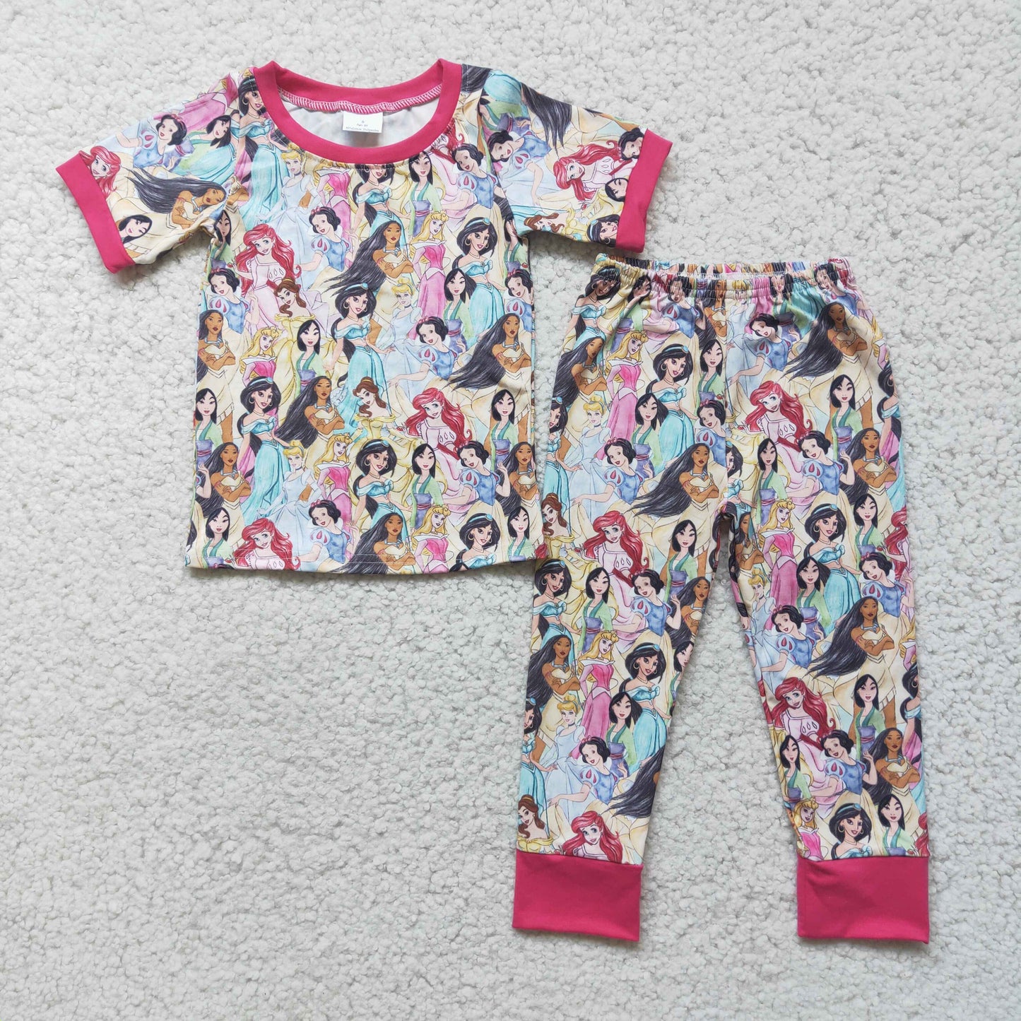 (Promotion) Girls short sleeved pajamas D2-2