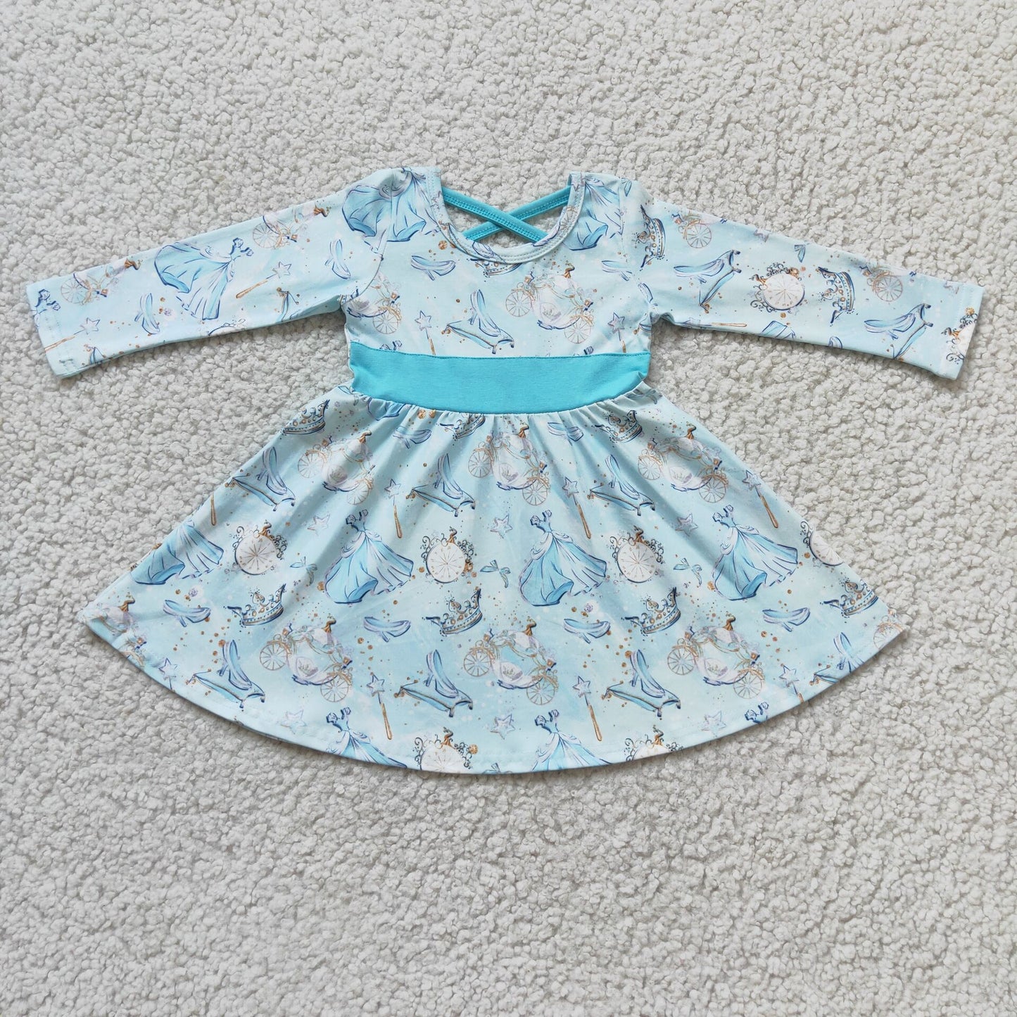 (Promotion)6 A13-3Long sleeve knee length dress