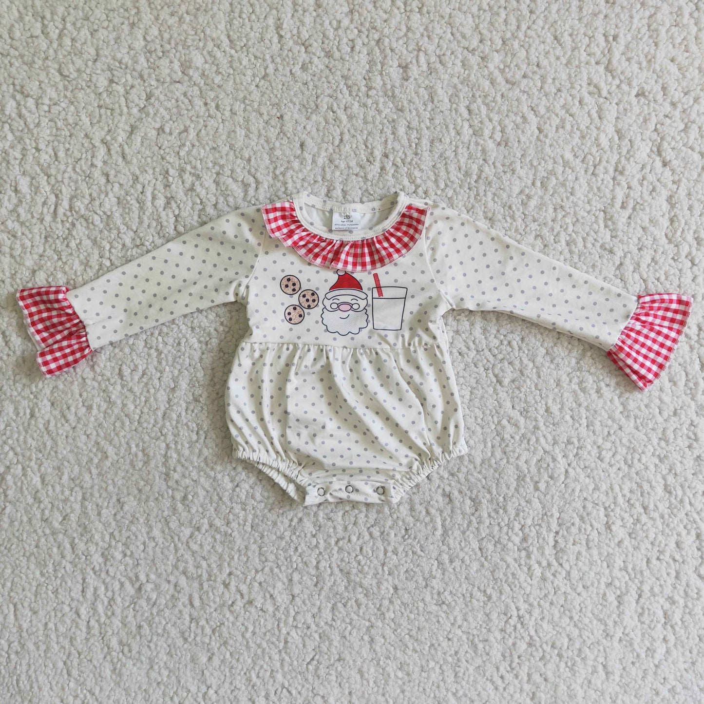 (Promotion)Baby girls Christmas romper 6 A18-12