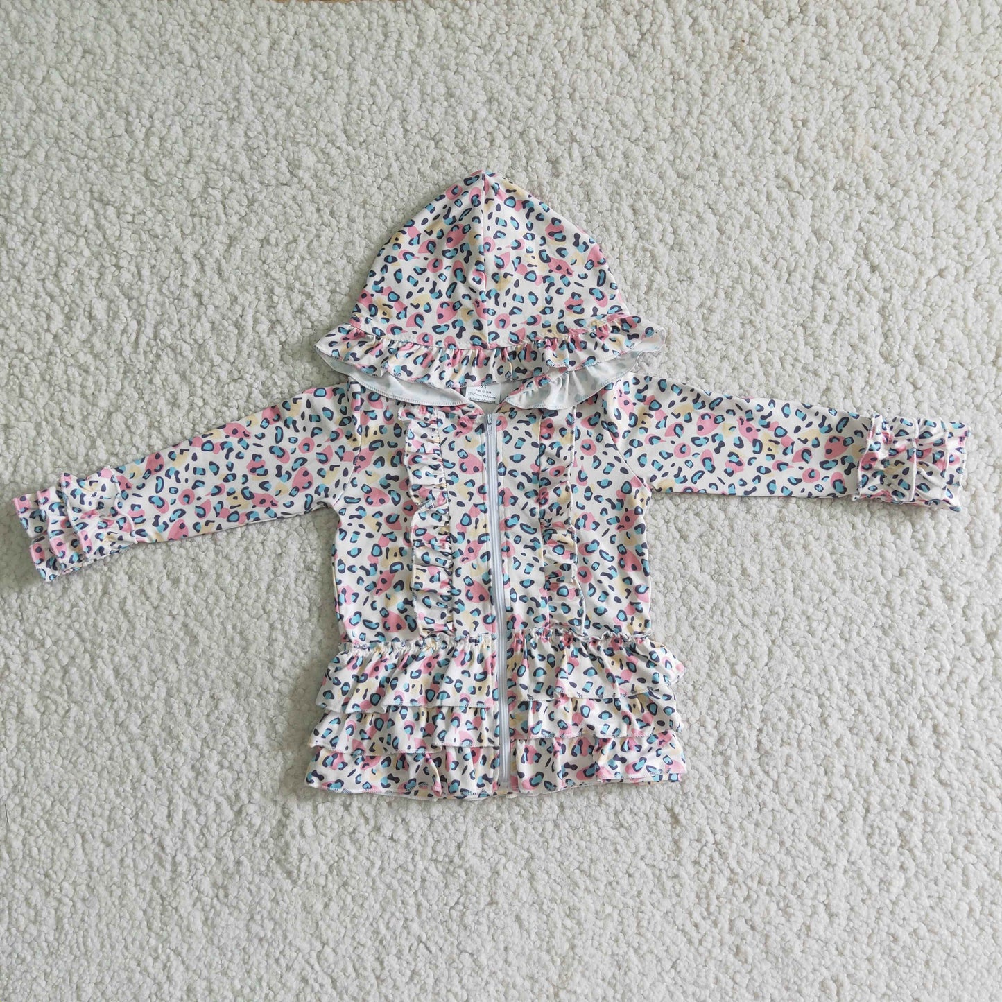 Girls hooded ruffles jackets 6 B1-16