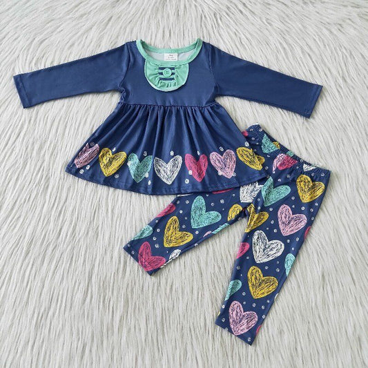(Promotion)6 A23-7 Long sleeve legging pants Valentines outfits
