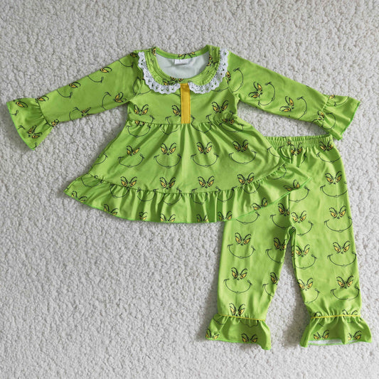 Girls long sleeve Christmas pajamas  6 A20-15