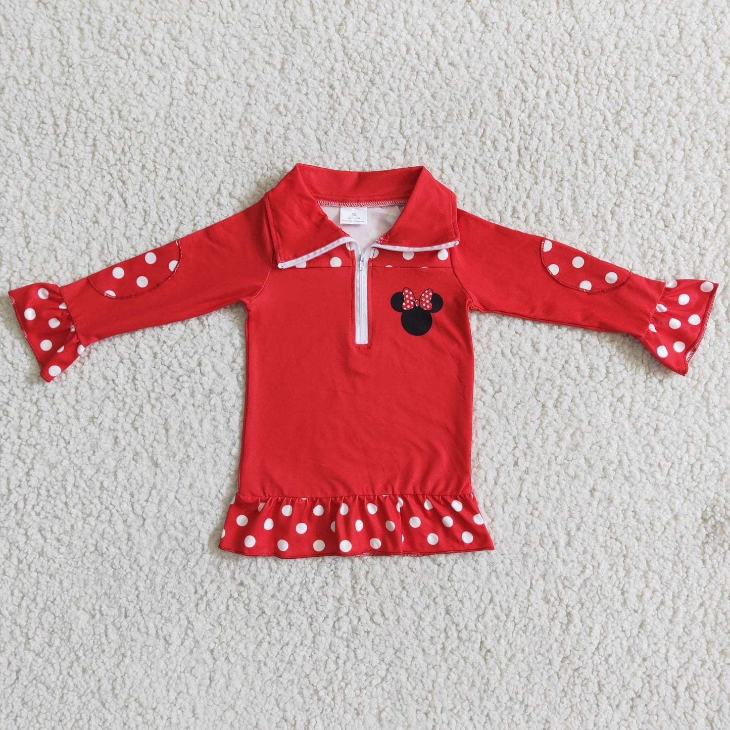 Girls red pullover 6 A11-3