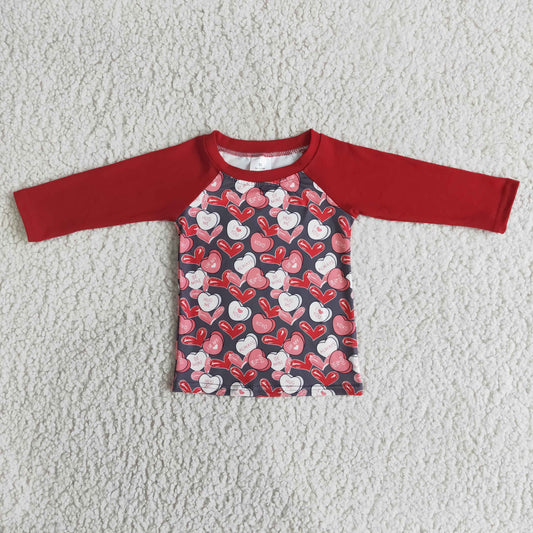 (Promotion) 6 B3-4 Long sleeve Tee Valentine's Day shirts