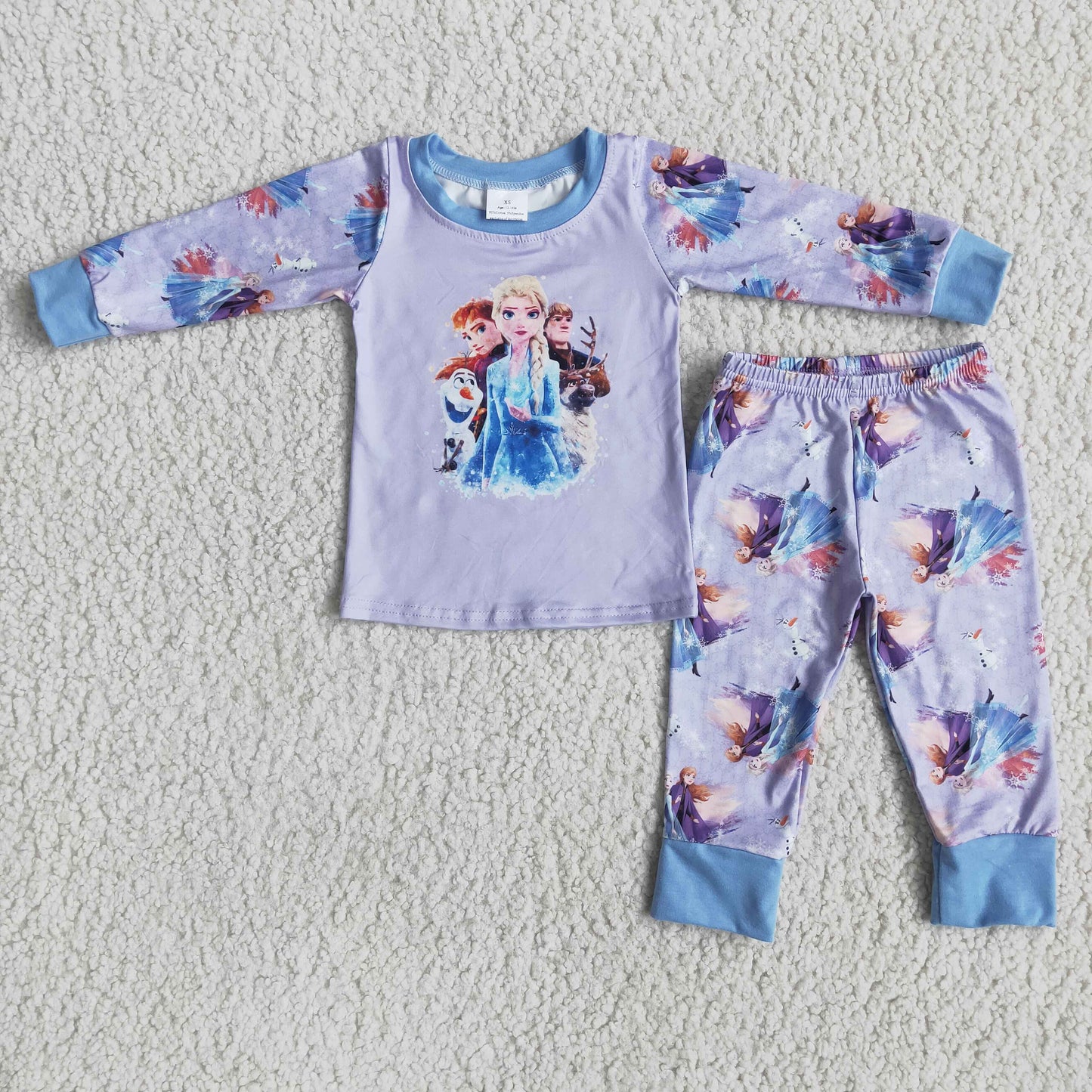 (Promotion)Girls long sleeved pajamas 6 A9-1
