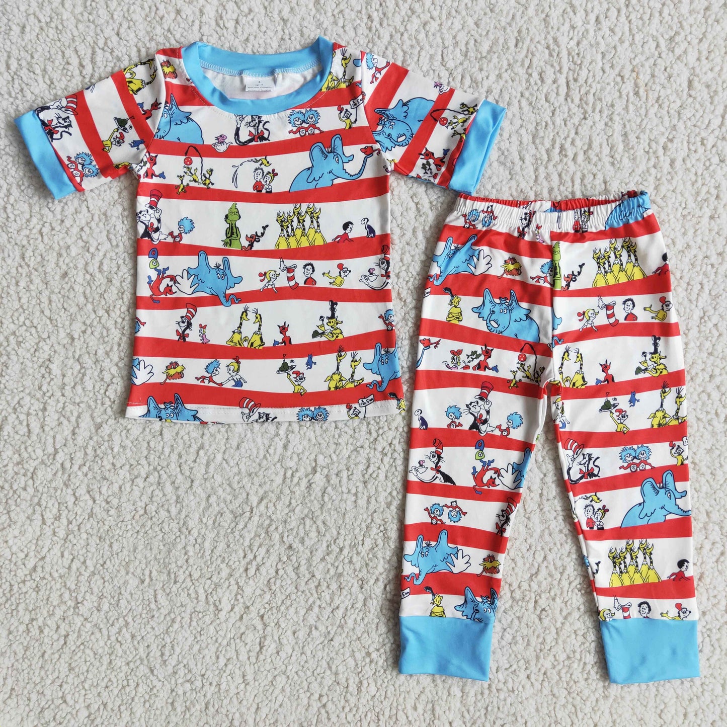 Boys short sleeved pajamas D11-2