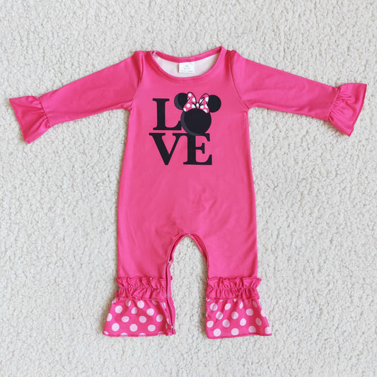 (Promotion)Baby girls Valentine's Day romper