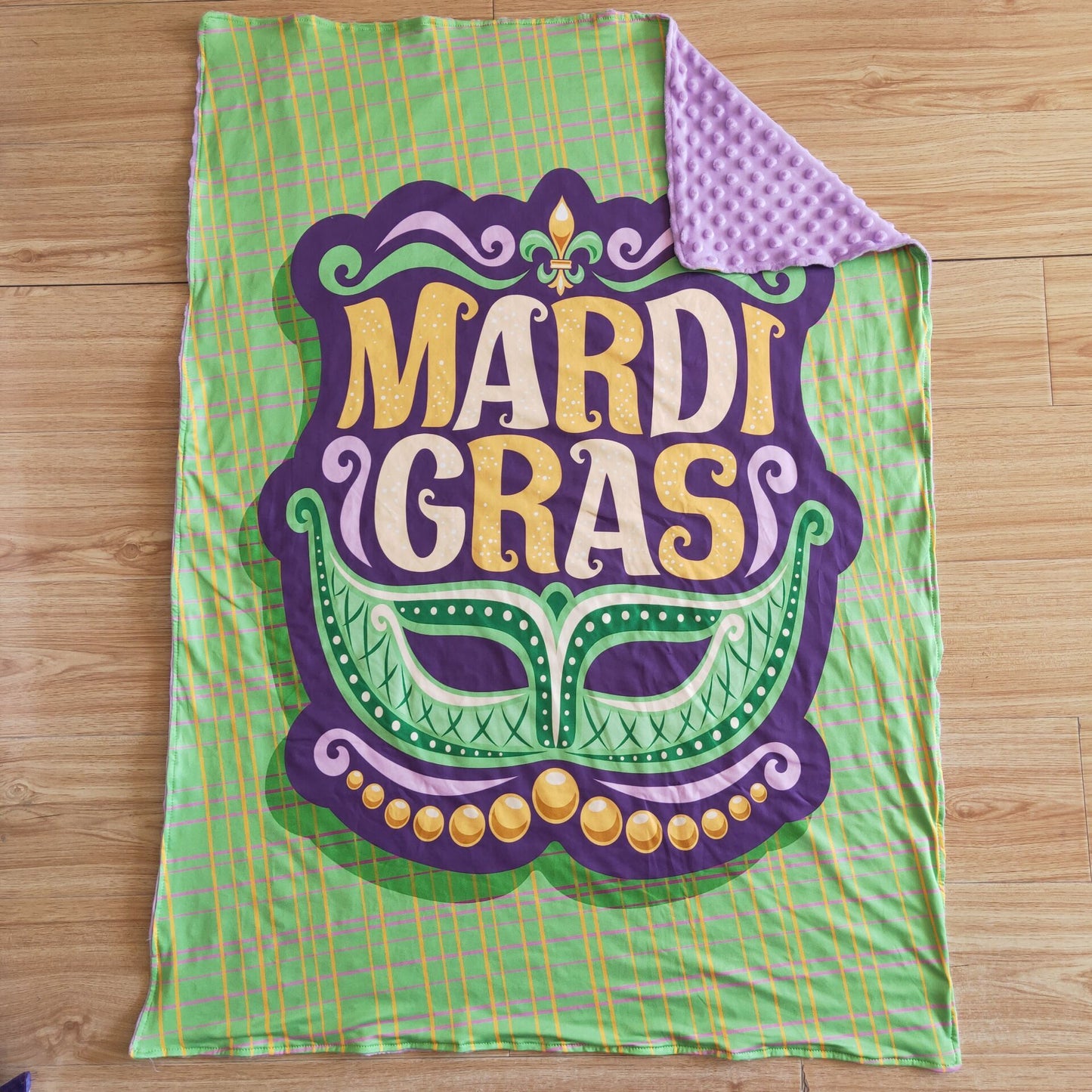 Mardi Gras blanket