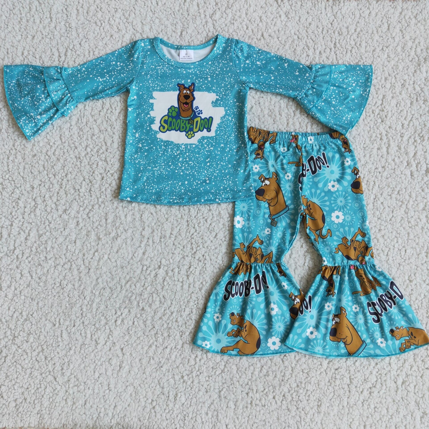 (Promotion)Long sleeve bell bottom pants outfits 6 B5-5
