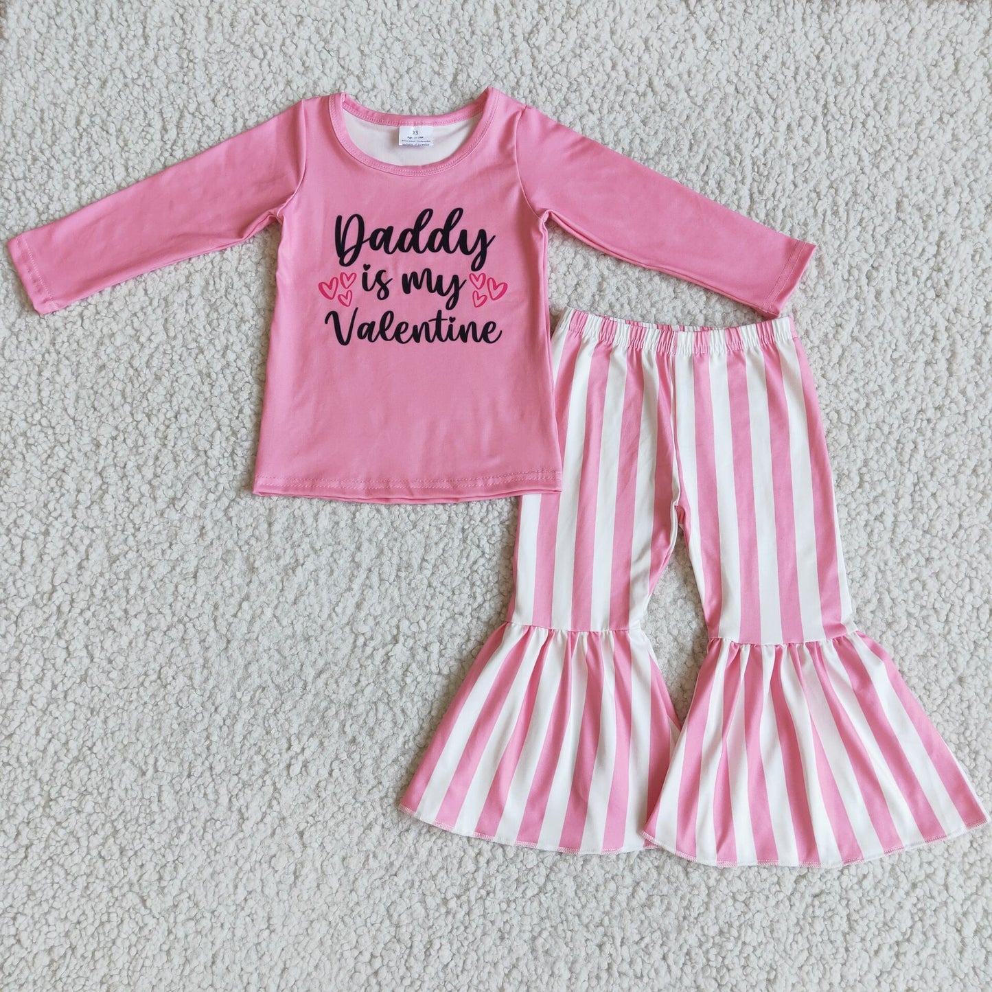 Long sleeve bell bottom pants Valentines outfits 6 B9-35