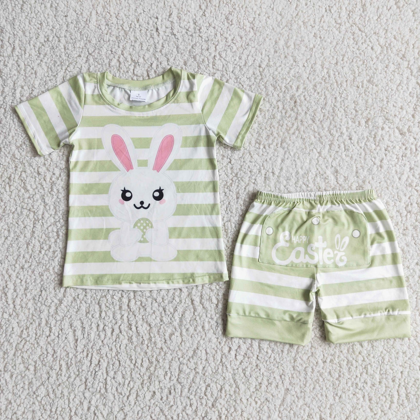 (Promotion)E5-12 Boys short sleeve bunny shorts outfits