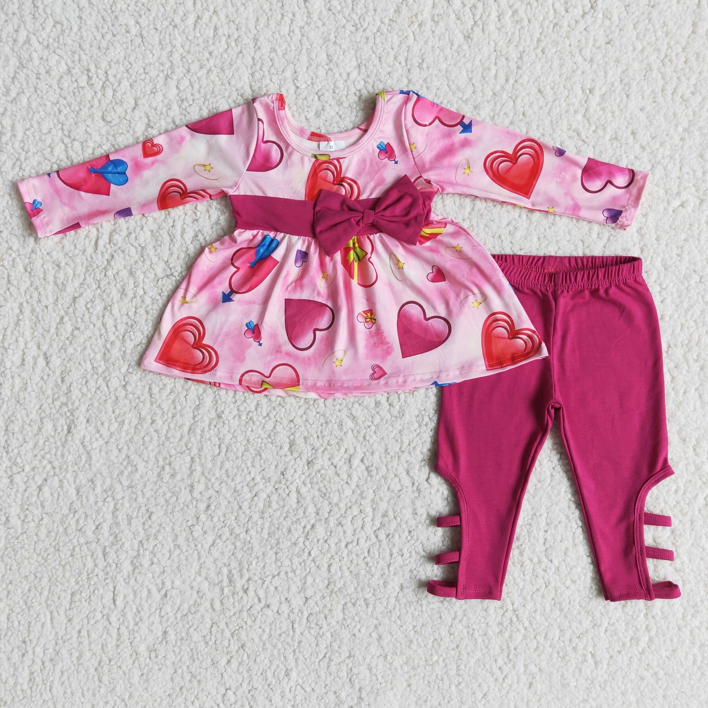 (Promotion)6 A27-15Long sleeve legging pants Valentine's Day outfits