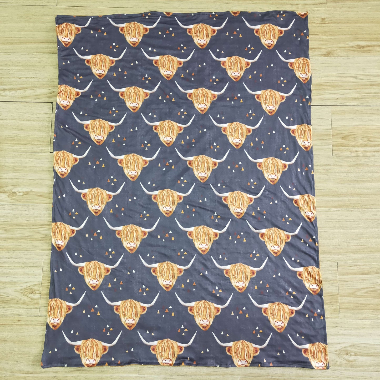 Cow print blanket 6 B6-13