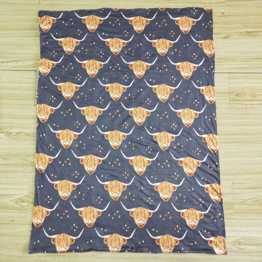 Cow print blanket   6 B6-13
