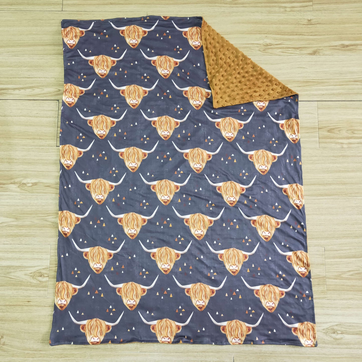 Cow print blanket 6 B6-13