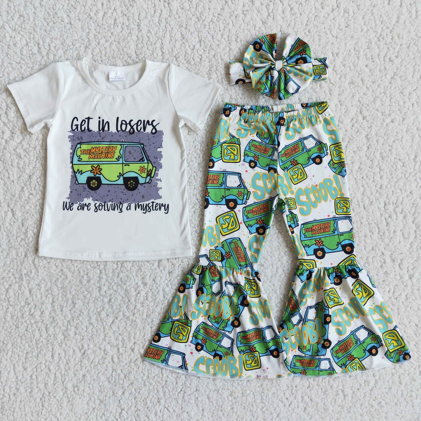 (Promotion)Short sleeve bell bottom pants outfits E8-2