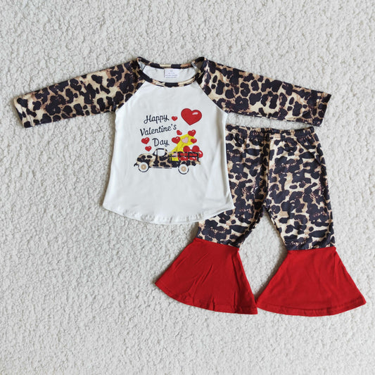 (Promotion)Long sleeve bell bottom pants Valentines outfits