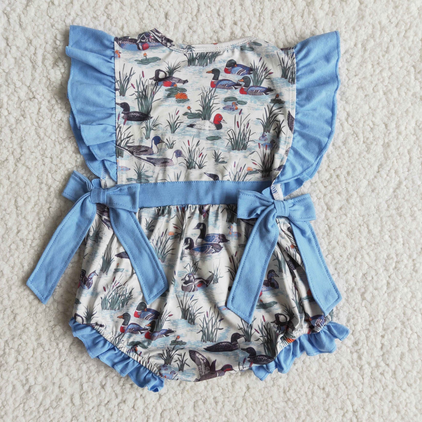 Baby girls duck print romper E7-12
