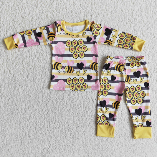 (Promotion)Boys long sleeved Valentine's Day pajamas