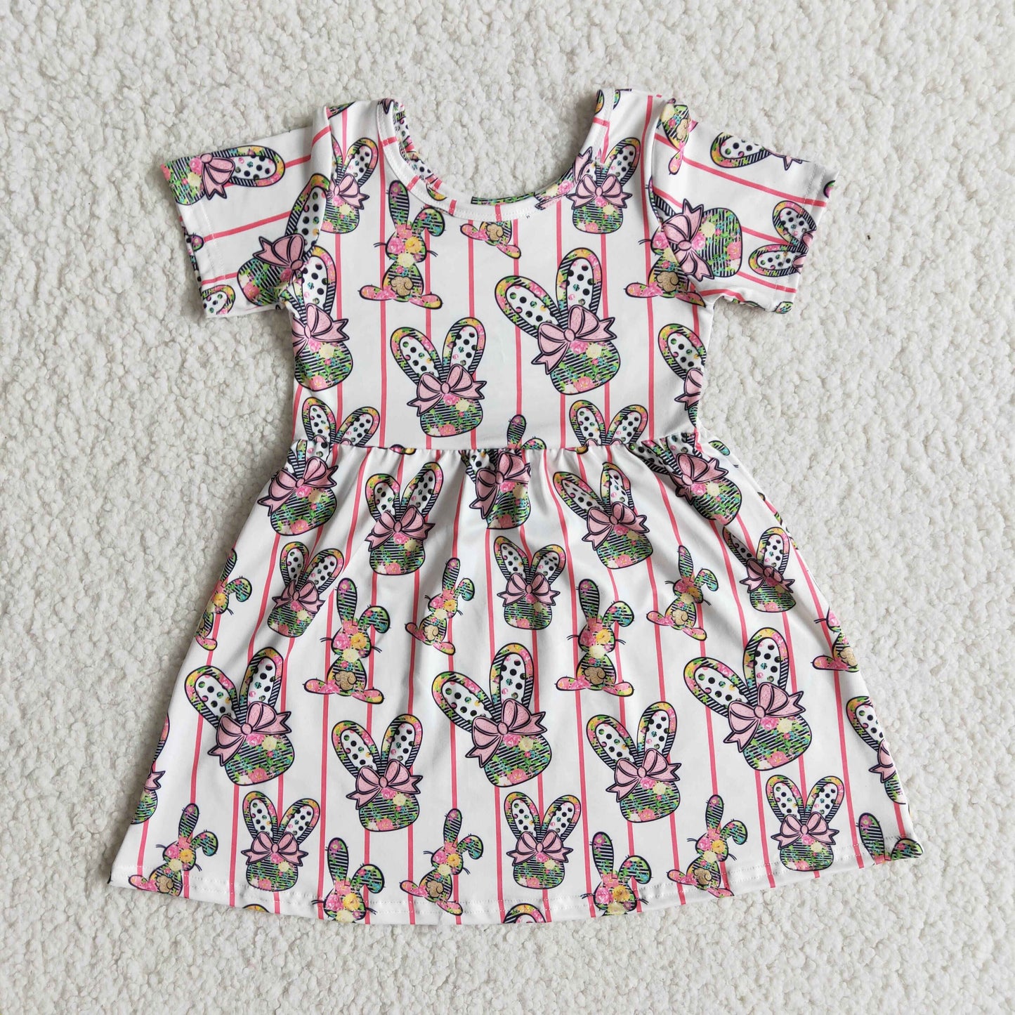 (Promotion)E5-18Short sleeve bunny dress