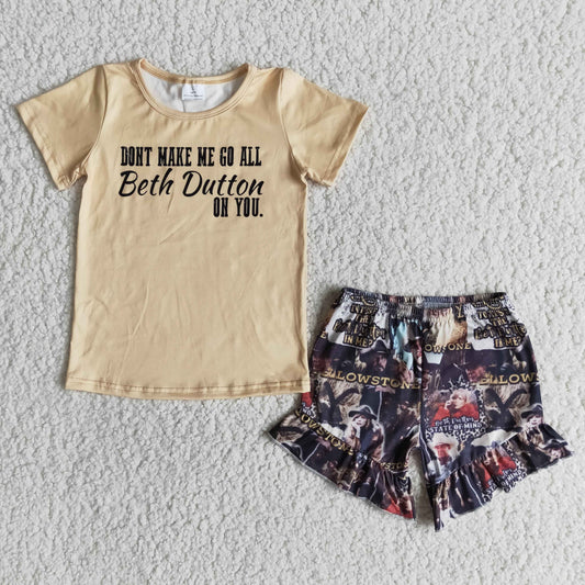 (Promotion)Short sleeve ruffles shorts summer outfits
