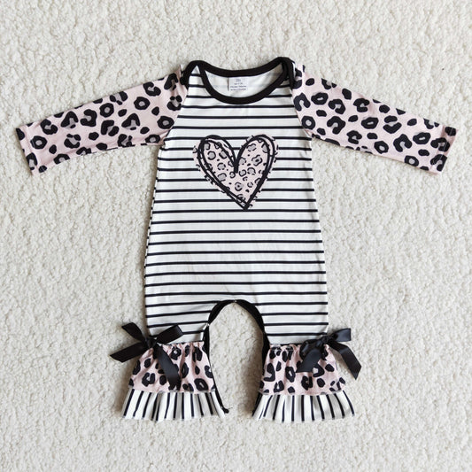 6 A26-20Baby girls Valentine's Day romper