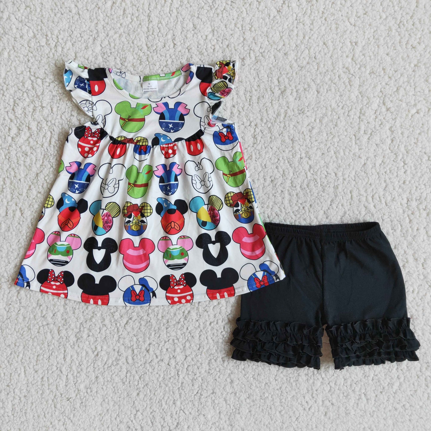 (Promotion)Flutter sleeve icing shorts summer outfits A11-16