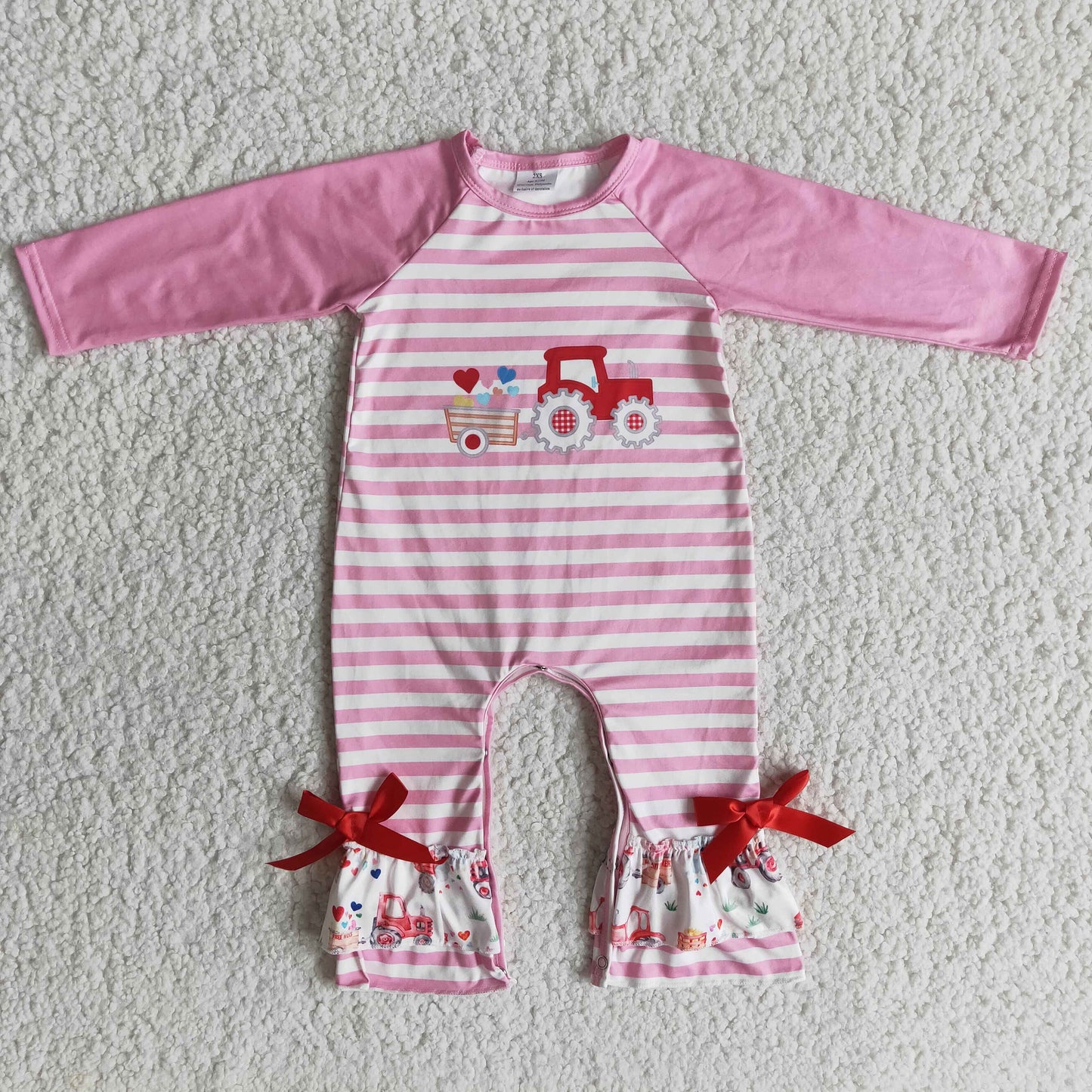 (Promotion)Baby girls Valentine's Day romper