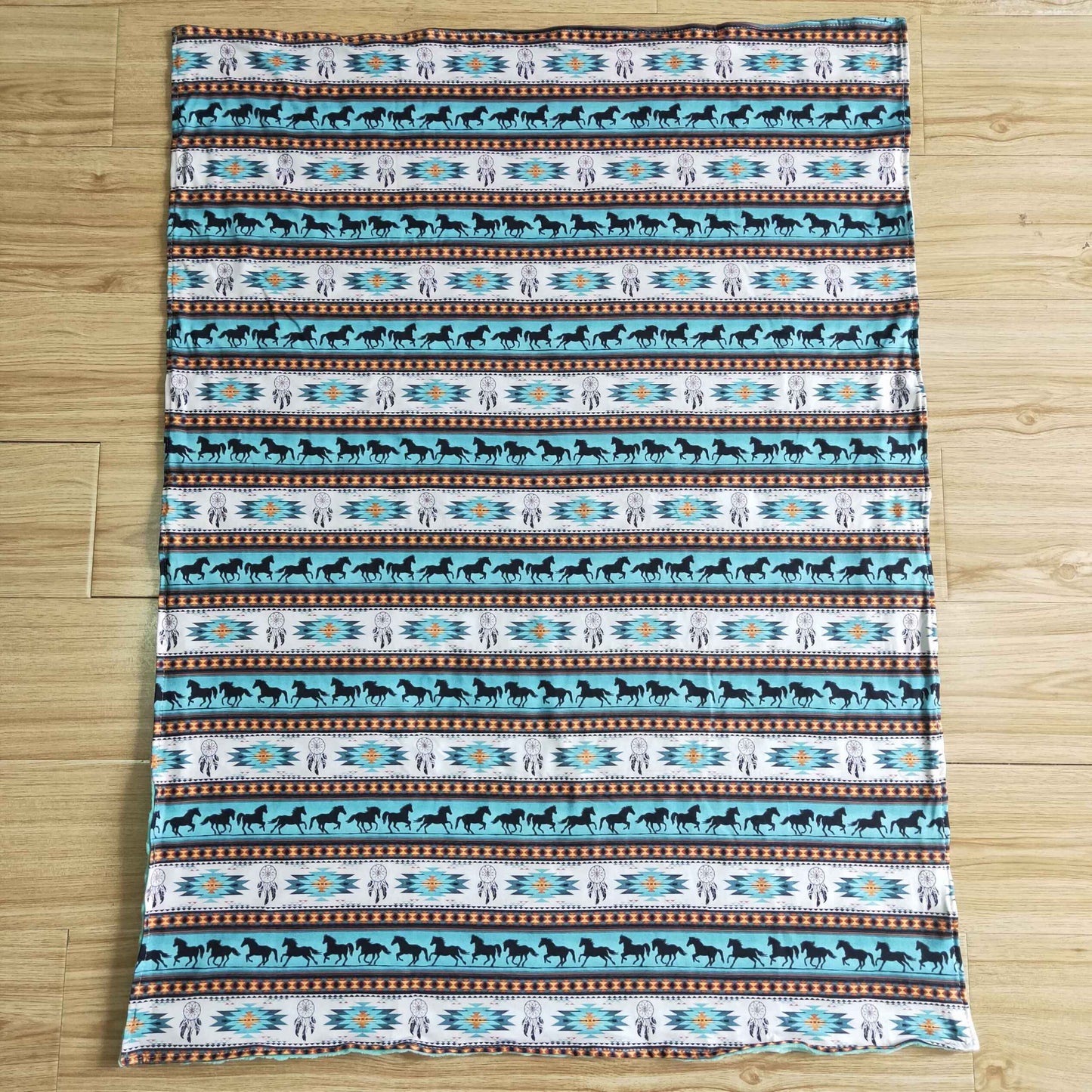 Horse print blanket 6 B2-17