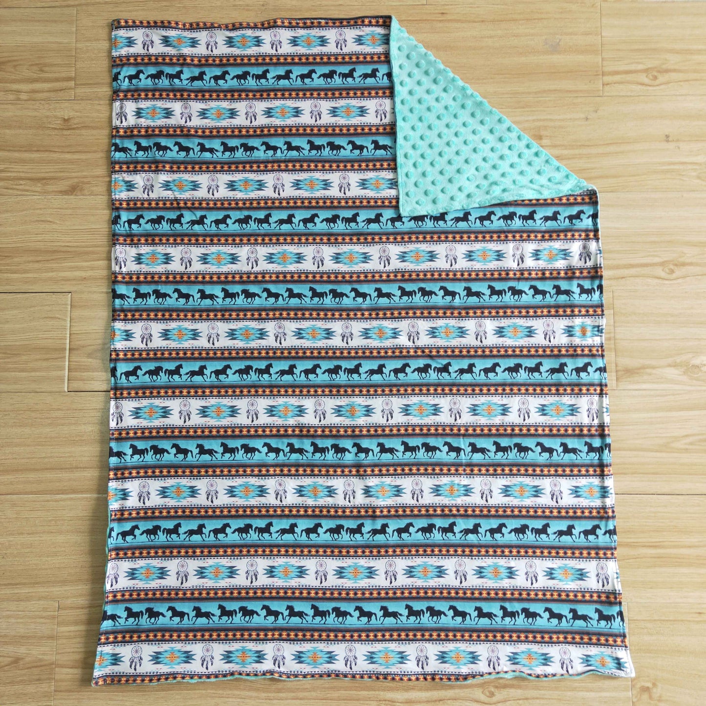 Horse print blanket 6 B2-17