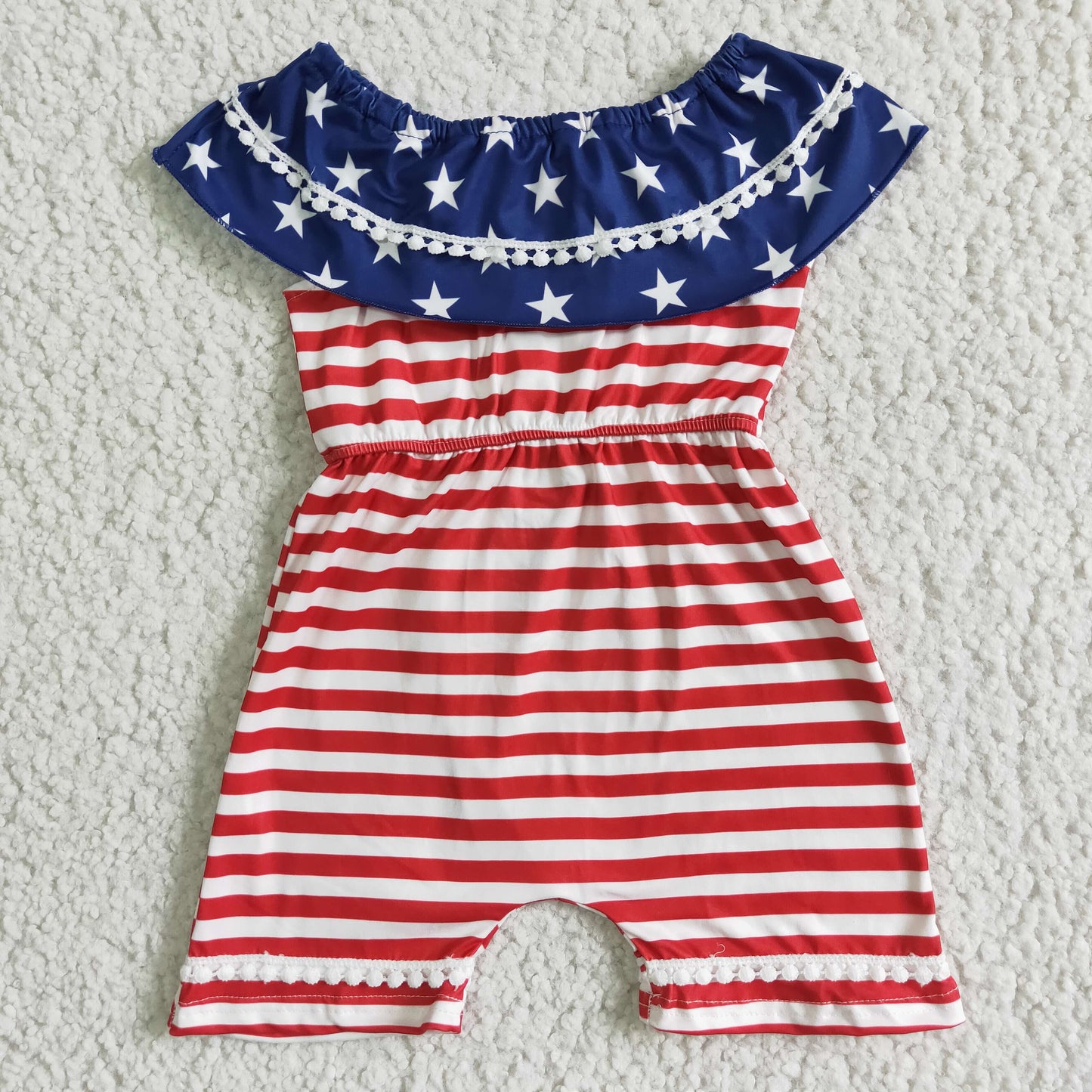 (Promotion)Sleeveless stars print 4th of July jumpsuits A4-5-2
