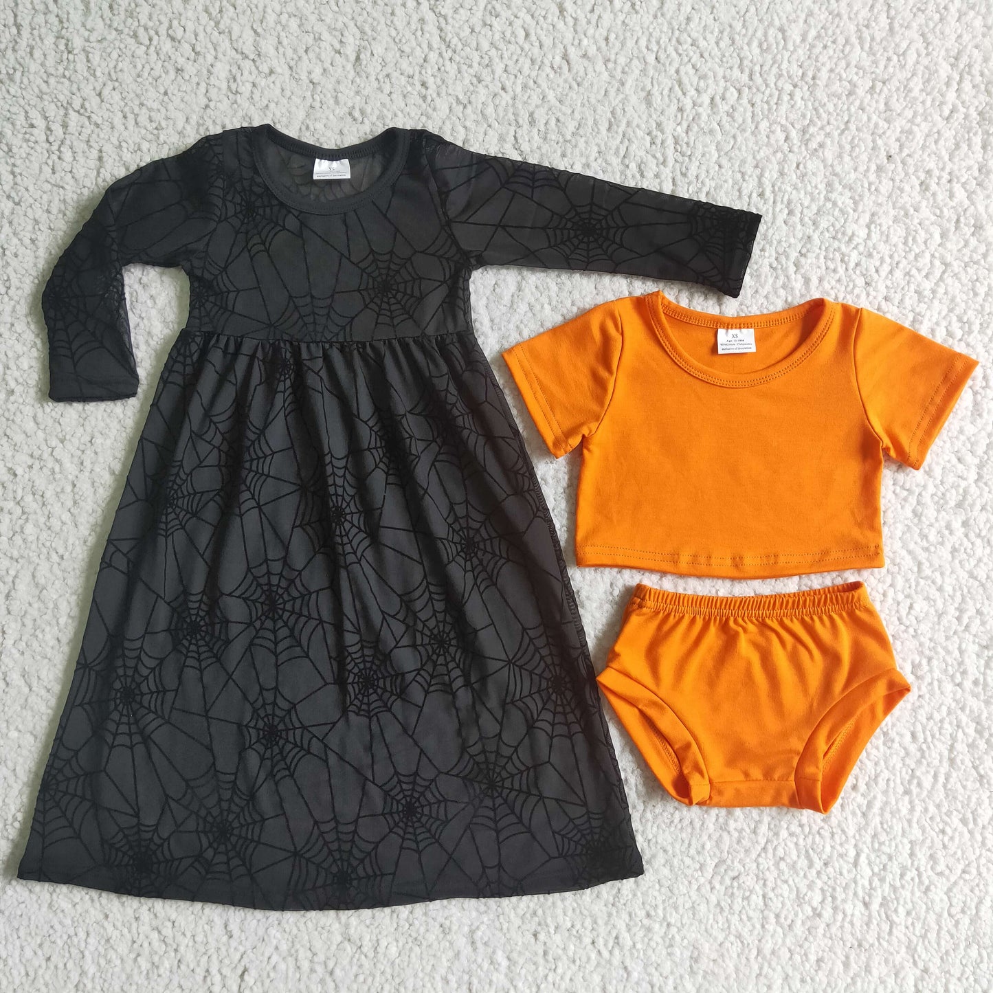 Girls Halloween 3 pieces bummie outfits GBO0060