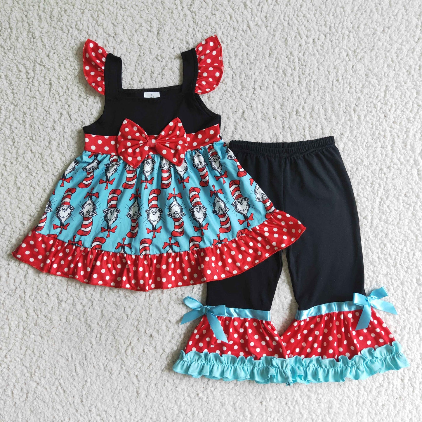 (Promotion)Girls sleeveless tunic top and legging pants outfits B12-2