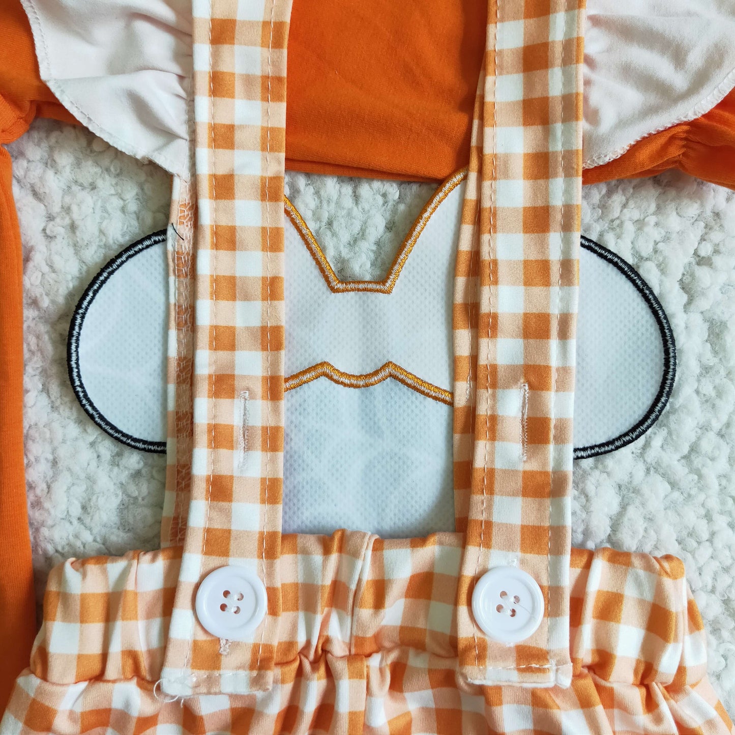 Girls Hallowmas orange suspender pants outfits GLP0067